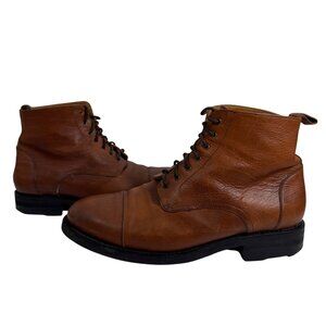 Taft The Dragon Boot Brown Leather Ankle Boots Lace Up Spain Mens 41 US 8-8.5